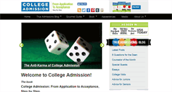Desktop Screenshot of collegeadmissionbook.com